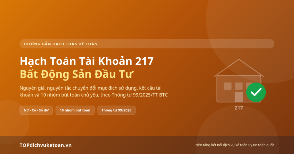 Hạch Toán Tài Khoản 217 - TOP dịch vụ kế toán