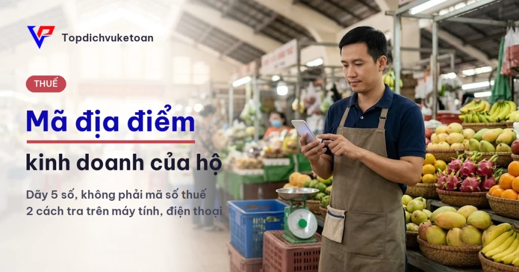 Mã địa điểm kinh doanh của hộ kinh doanh