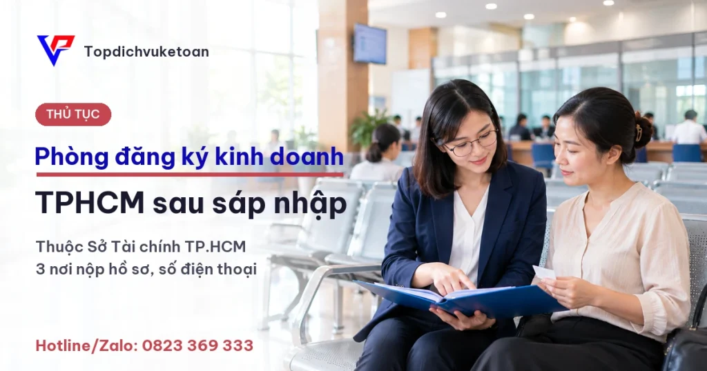 Phòng đăng ký kinh doanh TPHCM thuộc Sở Tài chính sau sáp nhập