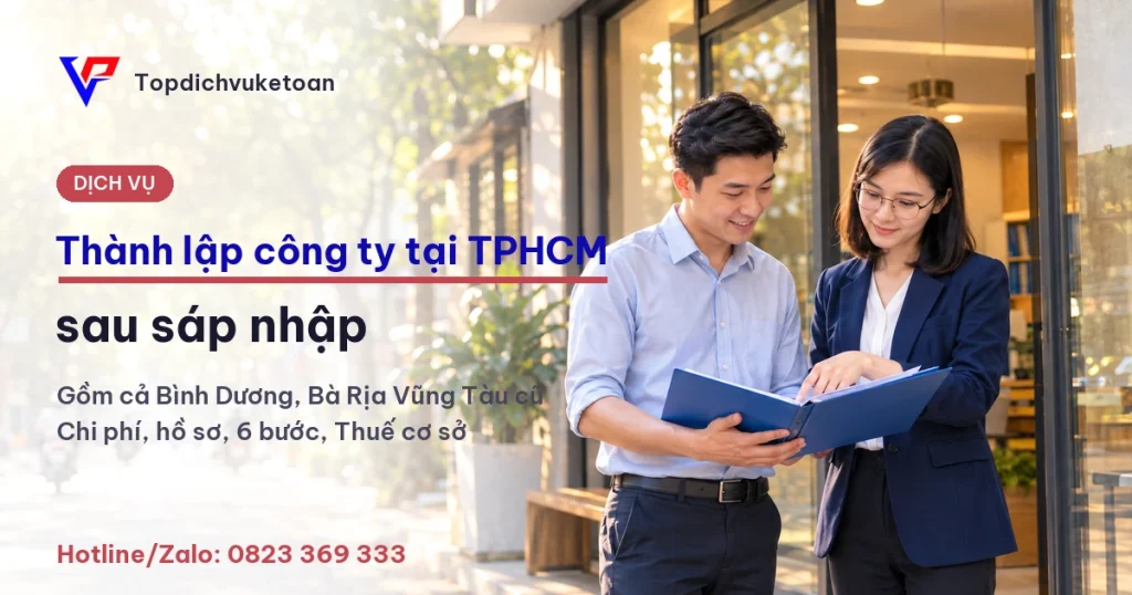 Thành lập công ty tại TPHCM sau sáp nhập Bình Dương, Bà Rịa Vũng Tàu